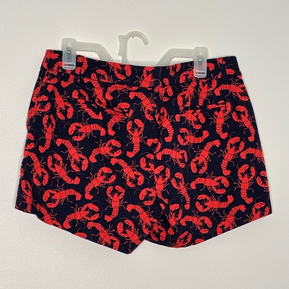 J. Crew Navy/Red Lobster Print Women's Shorts - Picture 15 of 16